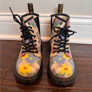 Floral Dr Martens kids Boots